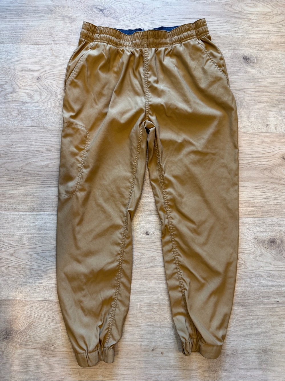 Women’s PrAna Breathe Jogger Pants Size Large Tan Drawstring Hiking Outdoor